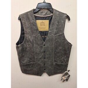 STS Ranchwear Vest Mens Xs The  Western Leather Cowboy Concealed Carry
